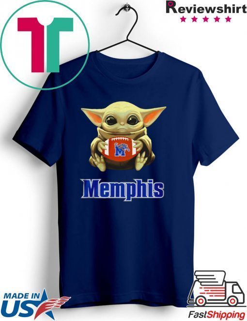 Baby Yoda hug Memphis Tigers Gift T-Shirt