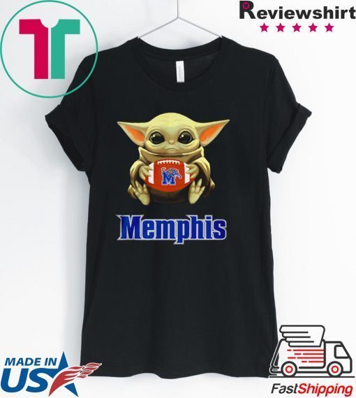 Baby Yoda hug Memphis Tigers Gift T-Shirt