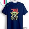 Baby Yoda hug New Kids On The Block Star Wars Gift T-Shirt