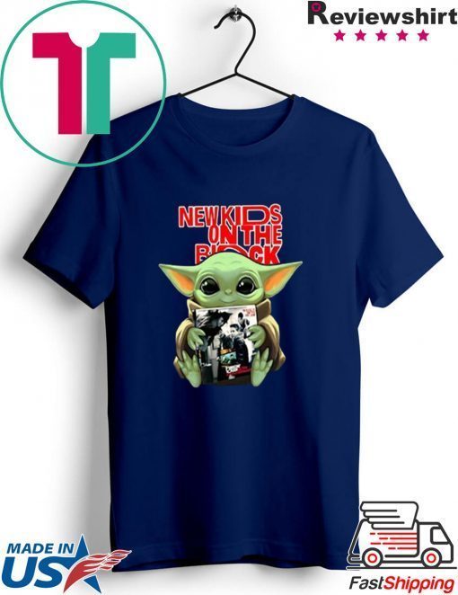 Baby Yoda hug New Kids On The Block Star Wars Gift T-Shirt