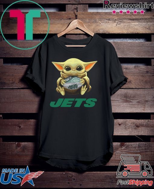 Baby Yoda hug New York Jets Gift T-Shirt