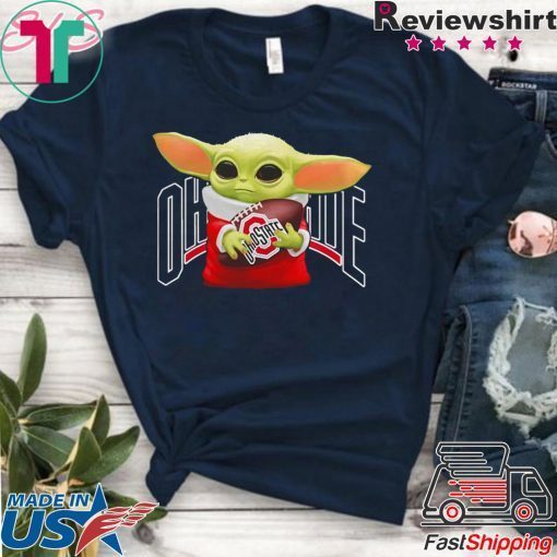 Baby Yoda hug Ohio State Buckeyes Gift T-Shirt