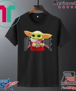 Baby Yoda hug Ohio State Buckeyes Gift T-Shirt