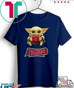 Baby Yoda hug San Diego State Gift T-Shirt