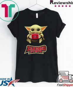 Baby Yoda hug San Diego State Gift T-Shirt