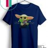 Baby Yoda hug Seattle Seahawks Gift T-Shirt