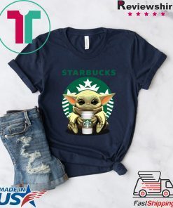Baby Yoda hug Starbucks Gift T-Shirt