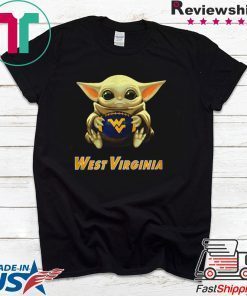 Baby Yoda hug West Virginia Gift T-Shirt