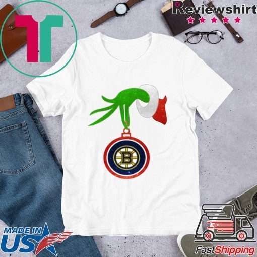 Boston Bruins Grinch Merry Christmas NHL Hockey Unisex T-Shirt