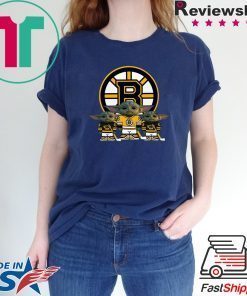 Boston Bruins Logo Baby Yoda Gift T Shirts