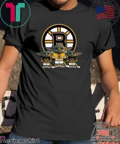 Boston Bruins Logo Baby Yoda Gift T Shirts