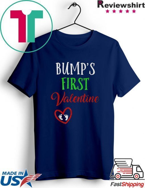 Bump's First Valentine Love Gift T-Shirt