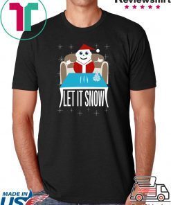 COKE SANTA LET IT SNOW T-Shirt For Mens Womens