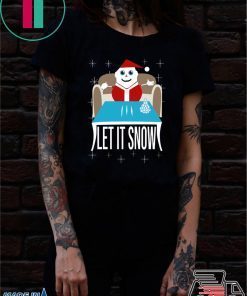 COKE SANTA LET IT SNOW T-Shirt For Mens Womens