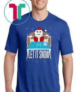 Cocaine Santa Let It Snow T-Shirt For Mens Womens