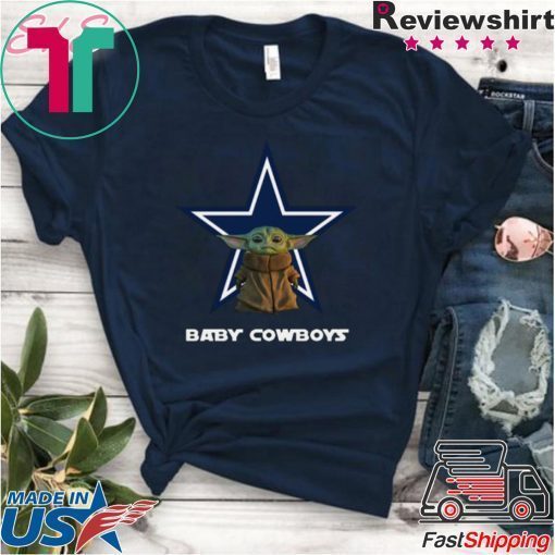 Dallas Cowboys Baby Yoda Baby Cowboys Gift T-Shirt