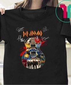 Def Ceppard Guitarist And Signatures Gift T-Shirt