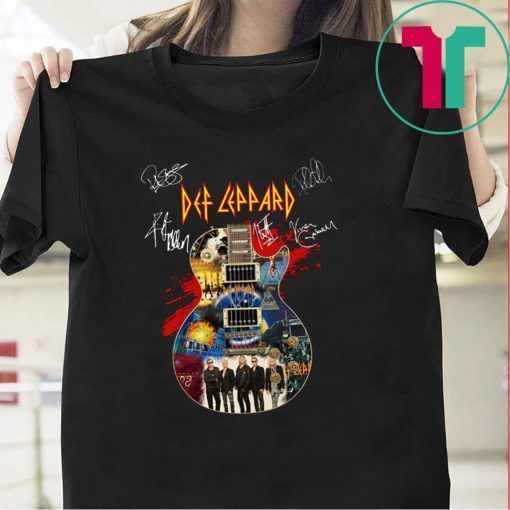 Def Ceppard Guitarist And Signatures Gift T-Shirt