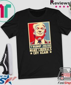 Donald Trump 2020 Retro Button Vintage Patriotic July 4th Offcial T-Shirt