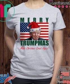 Donald Trump Merry Christmas make Christmas Great Again Flag Gift T-Shirt