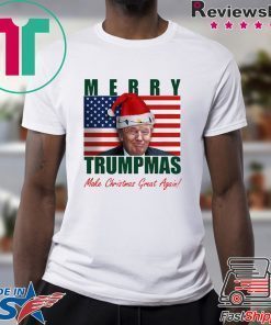 Donald Trump Merry Christmas make Christmas Great Again Flag Gift T-Shirt