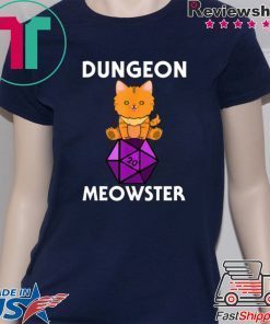 Dungeon Meowster Nerdy Cat D20 Unisex T-Shirt