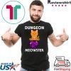 Dungeon Meowster Nerdy Cat D20 Unisex T-Shirt