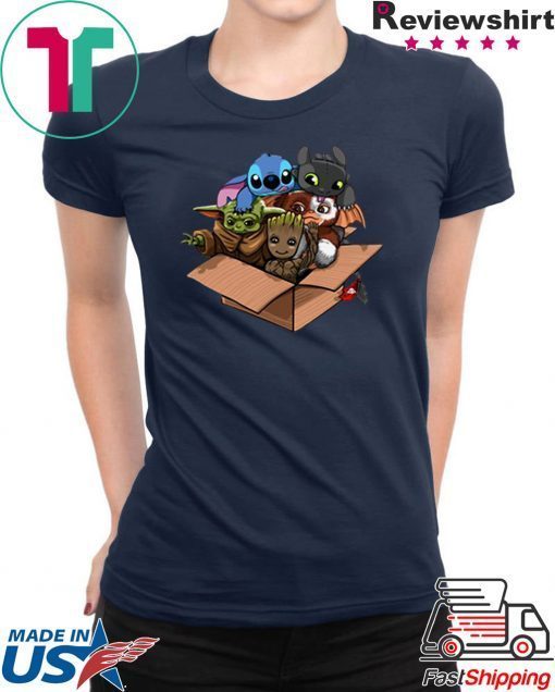 Full team Baby Yoda kawaii Pop Culture Mashup Gift T-Shirt
