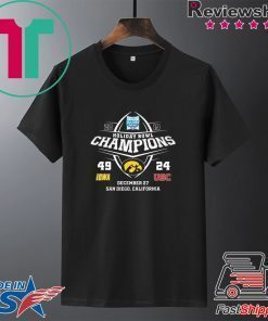 Holiday Bowl Champions Iowa USC Gift T-Shirts