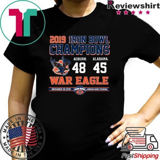 Iron Bowl Champions 2019 Auburn Tigers Cool Gift T-Shirt