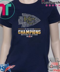 Kansas City Chiefs Players AFC West Divison Champions Back To Back Gift T-Shirt