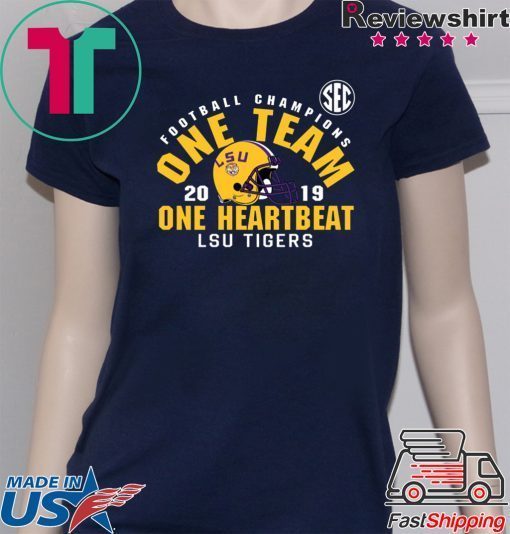 LSU Sec Championship 2019 One Team One Heartbeat T-Shirt Limited Edition