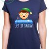 Let It Snow ELF Cocaine Gift T-Shirts