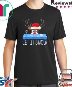 Let It Snow Reindeer Santa Cocaine Gift T-Shirt