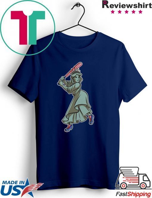 Liberty American Flag Baseball Gift T-Shirt