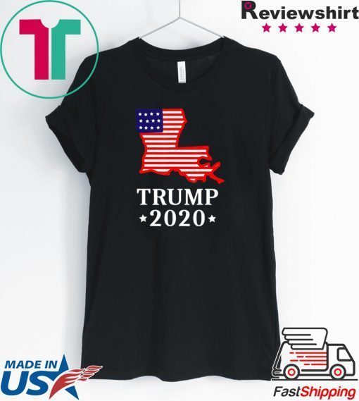 Louisiana For Donald Trump 2020 GOP LA State Map Shirt