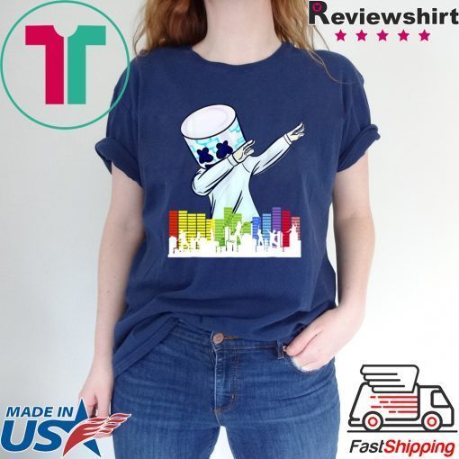 Marshmallow Dancing DJ City Gift T-Shirt