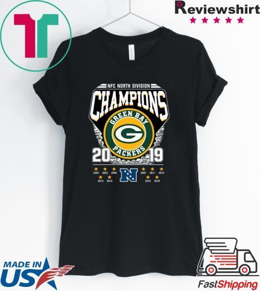 NFC North Division Champions Green Bay Packers 2019 Gift T-Shirt