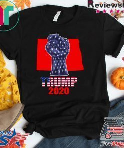 North Dakota 4 President Donald Trump 2020 Election Us Flag Gift T-Shirt