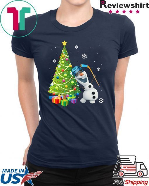 Olaf Hockey Player Christmas Tree T-Shirts