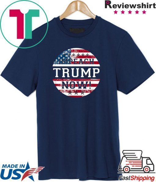 Retro Vintage USA Flag impeachment Trump Now 2020 Tee Shirts