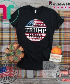 Retro Vintage USA Flag impeachment Trump Now 2020 Tee Shirts