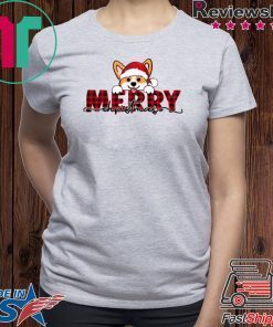 Santa Corgi Merry Christmas Gift T-Shirt