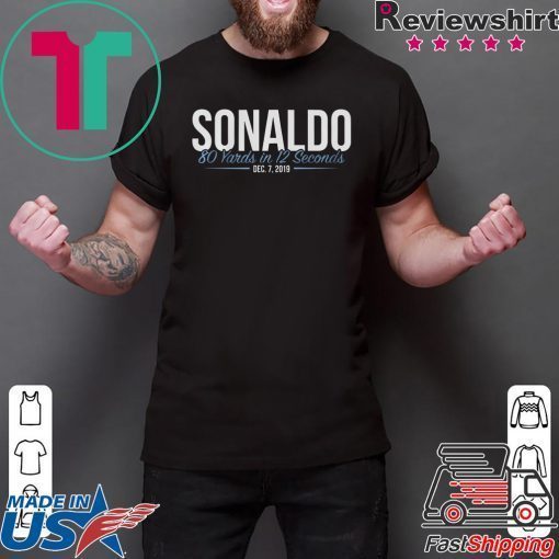 Sonaldo 80 Yards In 12 Seconds Gift T-Shirt