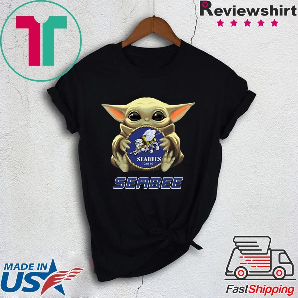 Star Wars Baby Yoda Hug Seabee Gift T-Shirt