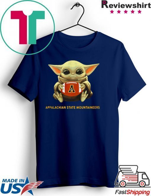 Star Wars Baby Yoda hug Appalachian State Mountaineers Gift T-Shirt