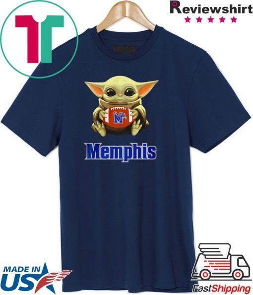 Star Wars Baby Yoda hug Memphis Tigers Gift T-Shirt