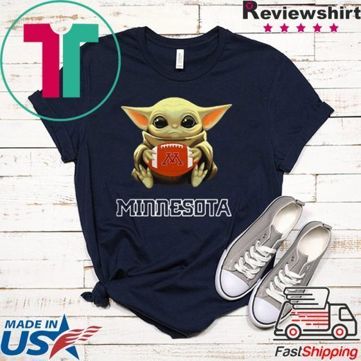 Star Wars Baby Yoda hug Minnesota Golden Gophers Gift T-Shirts
