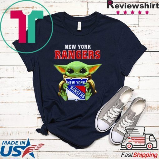 Star Wars Baby Yoda hug New York Rangers Gift T-Shirt
