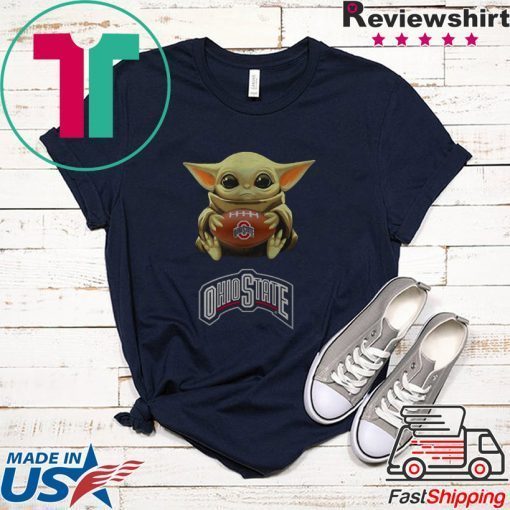 Star Wars Baby Yoda hug Ohio State Buckeyes Gift T-Shirt